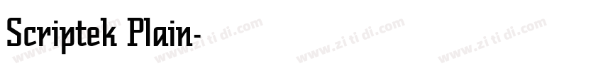 Scriptek Plain字体转换